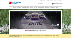 Desktop Screenshot of firstdown.eu